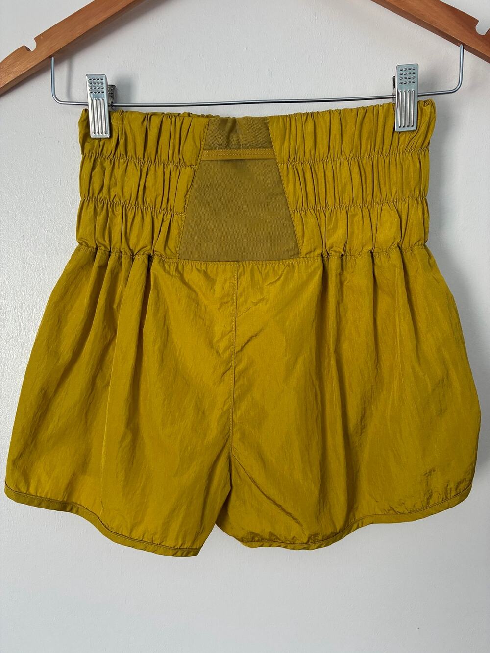 Free People Movement Mustard Yellow Running Short Interior Lining Gorp Active XS